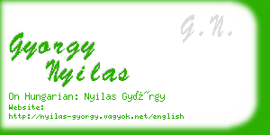 gyorgy nyilas business card